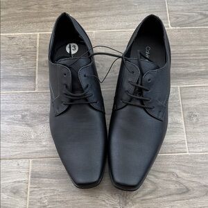 Calvin Klein Black Men's Lace-Up Derby Oxfords
